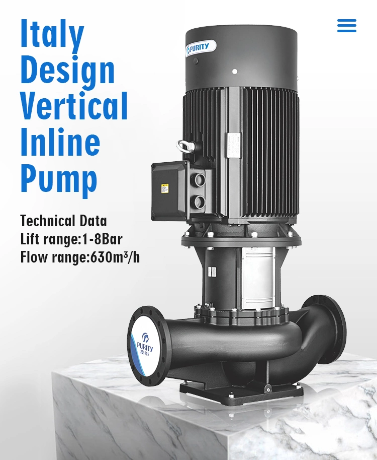 Ptd Vertical Inline Centrifugal Circulation Pump for Booster